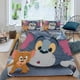 thumbnail image 2 of Tom y Jerry Conjunto de sábanas temático, trío de piezas, cómodo y amigable con la piel, diseño único, regalo de decoración para el hogar para familiares, amigos y fans,173cm *218cm, 2 of 6