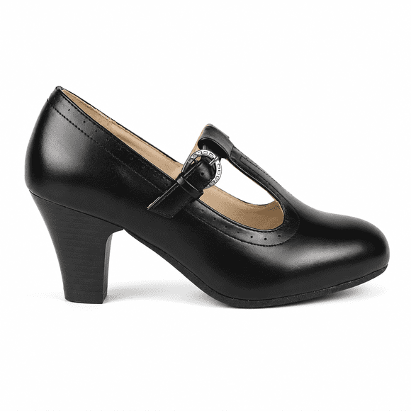Zapato Cueca Mujer Negro Matte 2023-3