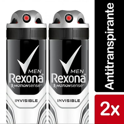 Desodorante En Aerosol Invisible 2 Un 2 Un Rexona Men