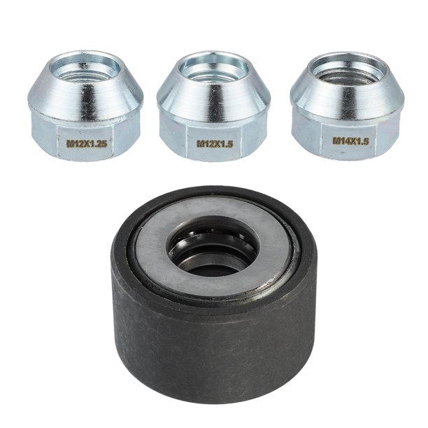Unique Bargains Herramienta Universal de Instalación de Espárragos de Rueda M12x1.25 M12x1.5 M14x1.5 Hierro con Tuercas de Rueda Hexagonales de 3/4" Tono Plateado 1 Set