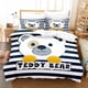 thumbnail image 1 of Teddy bear Bedding Set Plush bear Bed Set Aldult Kid Bedroom Duvetcover Sets, 1 of 5