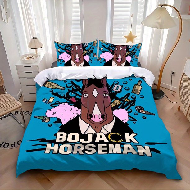 Cartoon B-BoJackS Fashion H-Horsemans Hot Printed Pattern Suitable Suitable for Home Bedrooms Guest Rooms