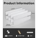 thumbnail image 2 of Panel de fieltro Toptople 33 cm × 5 cm – Pack de 8, blanco, 2 of 7