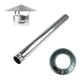 thumbnail image 1 of Kit Ducto Tubo Galvanizado 4.1/2 + Gorro + Anillo Fegalv, 1 of 5
