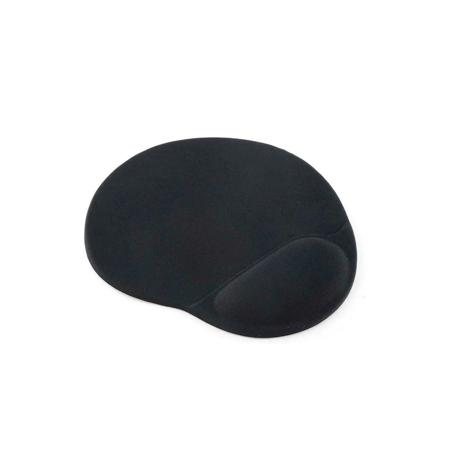 Ultra - Mousepad Redondo Apoya Muñeca Con Gel Negro