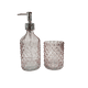 thumbnail image 1 of Set de Baño Dispensador de Jabon y Vaso de Vidrio Colores, 1 of 2