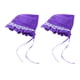 thumbnail image 3 of 2 Uds Accesorio De Verano Para Mascotas, Gorro Transpirable Con Cordones Para Perro, Color Violeta, 3 of 5
