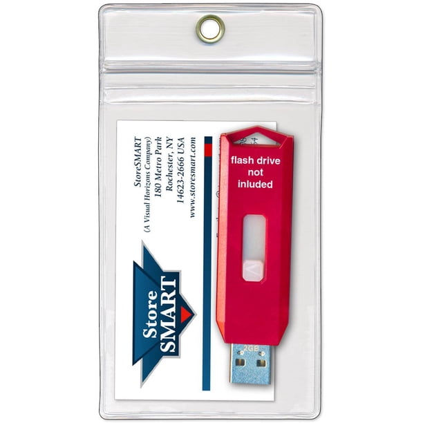 Soportes para unidades flash USB, tarjetas de memoria y tarjetas de presentación, paquete de 5