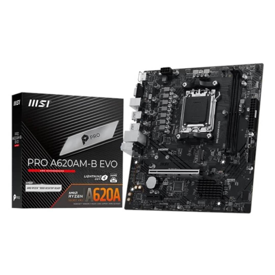 Placa Madre Msi Pro A620am-b Evo, Micro-atx, Am5, Ddr5