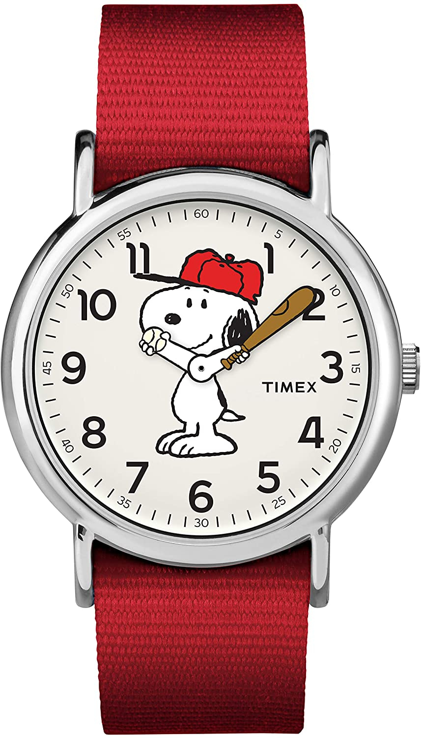 Reloj Digital Timex Weekender Peanuts Rojo Unisex