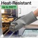 thumbnail image 5 of Guante de silicona para horno Gorilla Grip 32 × 21 cm Gris 550 °F, 5 of 9