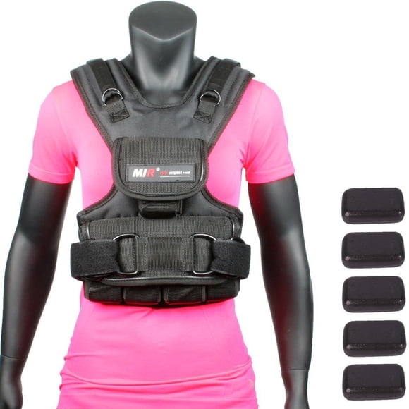 Chaleco lastrado miR para mujer ajustable 18 kg, máximo 23 kg