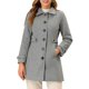 thumbnail image 1 of INSPIRE CHIC Abrigo Largo Clásico de Invierno para Mujer con Botonadura Simple y Bolsillos S Gris, 1 of 6