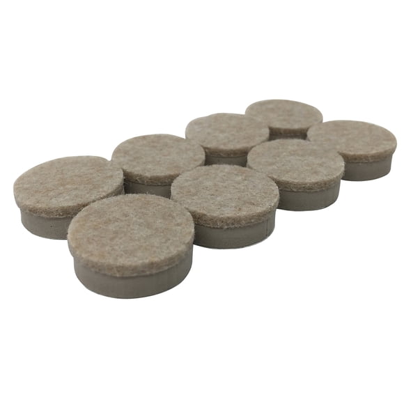 Deslizadores Para Muebles Shepherd Redondos De Fieltro De 1 Set De 8 Beige