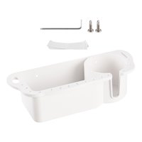 Magideal - Organizador De Almacenamiento Para Barcos, Accesorios Para Barcos, Fácil De Instalar Con Drenaje, Portavasos Marino Impermeable Para Equipo De Pesca C Blanco