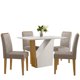 thumbnail image 1 of Juego Comedor Vezna Amada 4 Sillas Blanco - Café, 1 of 6