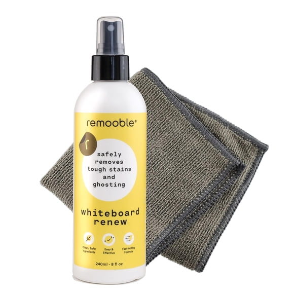 Limpiador para Pizarra Blanca Remooble 240 ml + Paño