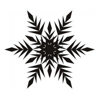 Rienda Libre Graphics - Decomural Frosted Snowflake Festive Christmas Ws-17194