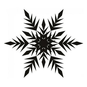 Rienda Libre Graphics - Decomural Frosted Snowflake Festive Christmas Ws-17194