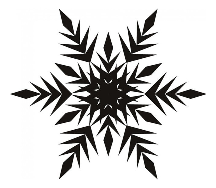 Rienda Libre Graphics - Decomural Frosted Snowflake Festive Christmas Ws-17194