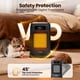 thumbnail image 3 of Escritorio pequeño Space Heater FLANUR de 1500 W con control remoto de 4 modos, negro, 3 of 6