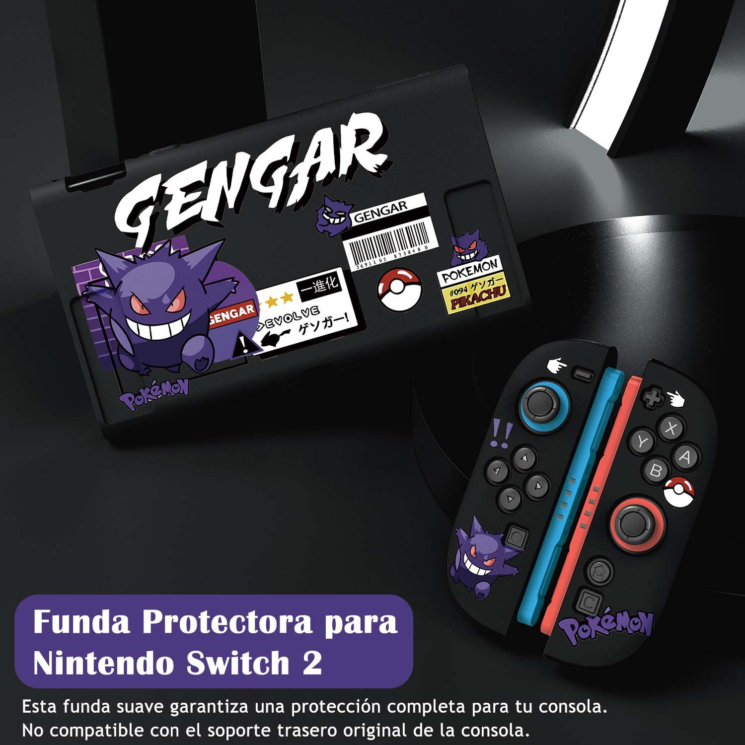 Syjupy - Funda Protectora Compatible Con Nintendo Switch 2, Funda Rígida Y Delgada Acoplable Para Consola Y Mandos Joy Con
