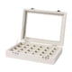 thumbnail image 4 of Joyero De Terciopelo, Caja De Almacenamiento De Joyas, Anillos Elegantes, Bandeja Organizadora De Pendientes, 24 Rejillas, 4 of 5