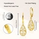 thumbnail image 4 of Pendientes ALEXCRAFT con forma de lágrima en oro de 14 quilates para mujer, 4 of 8