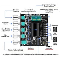 Placa Amplificadora De Potencia Dajunguo Bluetooth Con Subwoofer 2.1 Canales 50W × 2+100W
