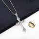 thumbnail image 4 of Collar SAMIQU 60 cm con colgante de cruz de acero inoxidable, 4 of 6