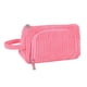 thumbnail image 2 of Bolsa De Maquillaje Portátil Organizador Cosmético De Pana Para Actividades Al Aire Libre Rosa, 2 of 5