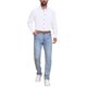thumbnail image 2 of INSPIRE CHIC Camisa de Vestir de Manga Larga con Botones de Color Sólido para Hombre, Regreso a Clases, L, Blanco, 2 of 5