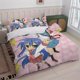 thumbnail image 1 of This bedding Features a Cute And Vibrant Design Inspired by The Anime Lucky Stars Including One Duvet Cover And Two Pillowcases, 1 of 5