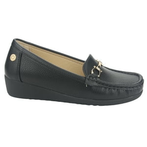 Mocasin Chalada Mujer Malu-2 Negro Casual