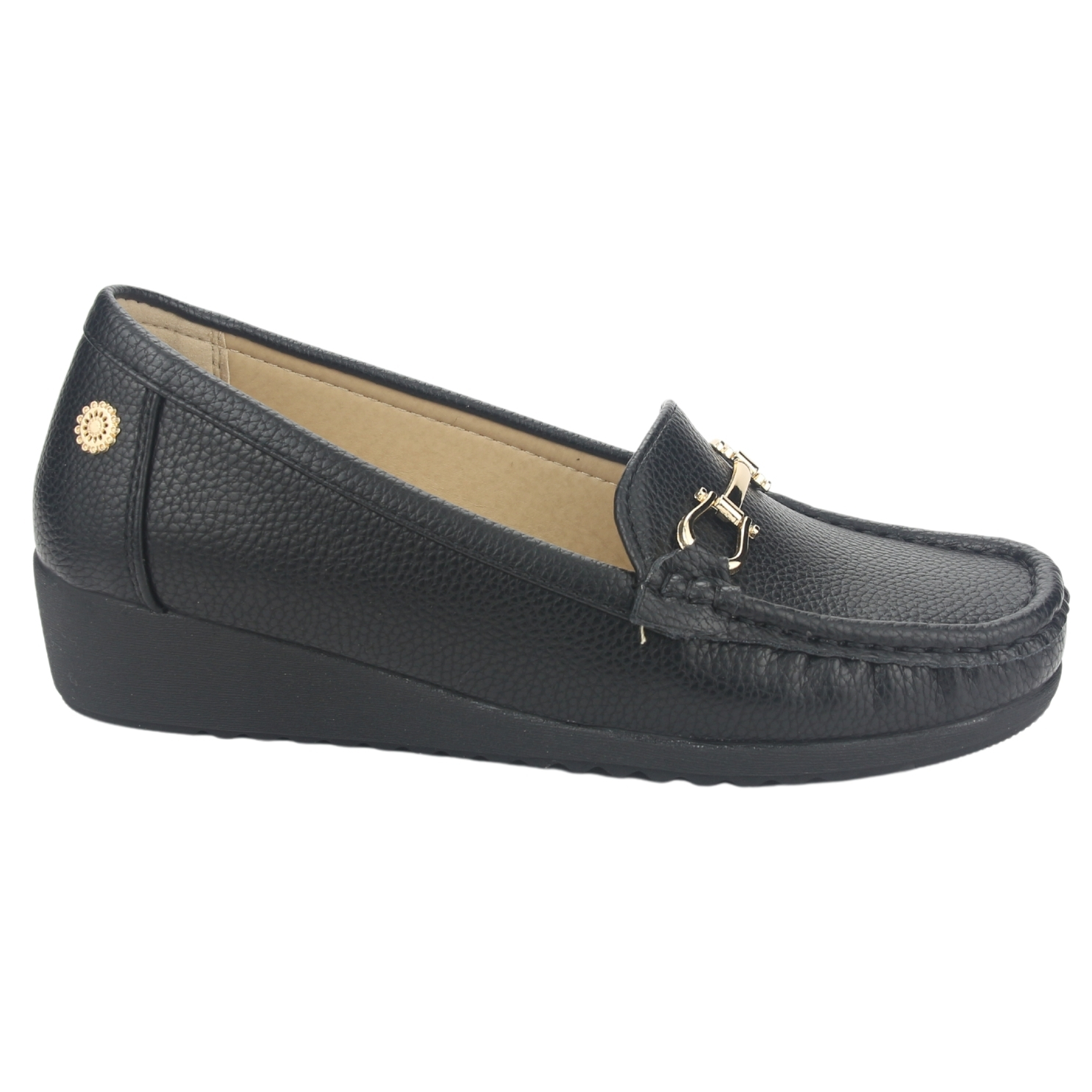 Mocasin Chalada Mujer Malu-2 Negro Casual