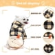 thumbnail image 4 of Abrigo de invierno acogedor para perros, chaqueta cortavientos para perros, estilo británico, a cuadros, para clima frío., 4 of 5