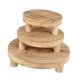 thumbnail image 1 of 3 Piezas De Madera De Madera Stand Asadera De Pastel De Asado Para La Cocina De La Casa Resistente Marrón Claro, 1 of 5