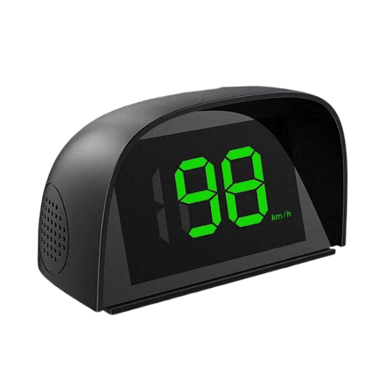 Magideal - Pantalla Frontal Hud Para Automóvil, Clara De Un Vistazo, Portátil, Accesorios Profesionales Para Automóviles Kilómetros Verdes