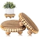 thumbnail image 1 of Soporte redondo de madera HouseJoy, juego de 2 (12 cm), 1 of 7