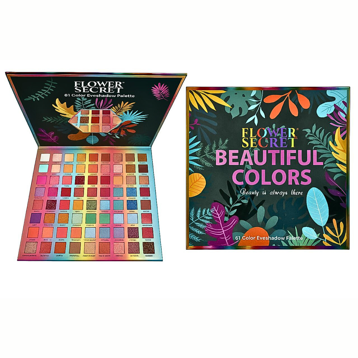 Paleta De Sombras 81 Colores Flower Secret