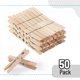 thumbnail image 2 of Pinzas de madera Mr. Pen de 7,5 cm, paquete de 50, madera natural, 2 of 8