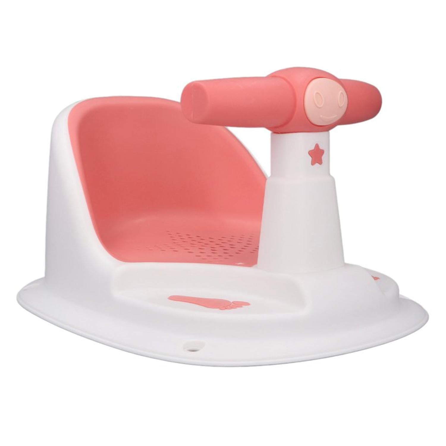 Genérico - Silla De Ducha Para Bebes Asiento Baño Blanco Rosa Infantil