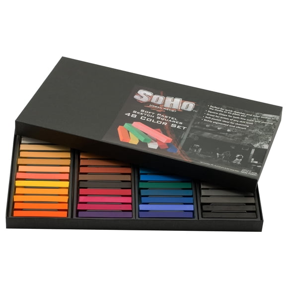 Set de pasteles suaves Soho Urban Artist Sketch Squares de 48 colores