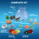 thumbnail image 2 of Kit de manualidades Klever Kits para crear tu propio terrario de cristal de dinosaurio con luz nocturna LED para niños, 2 of 7