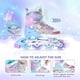 thumbnail image 5 of Patines En Línea Morados Con Luces Para Niños De 4 A 7 Años, 5 of 8