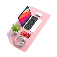 Crusec - Alfombrilla Mousepad Cuero Doble Cara 80 X 40 Cm Impermeable - Rosa