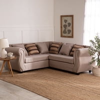 Deco Outlet - Seccional New Milan 3.2 Tela Beige