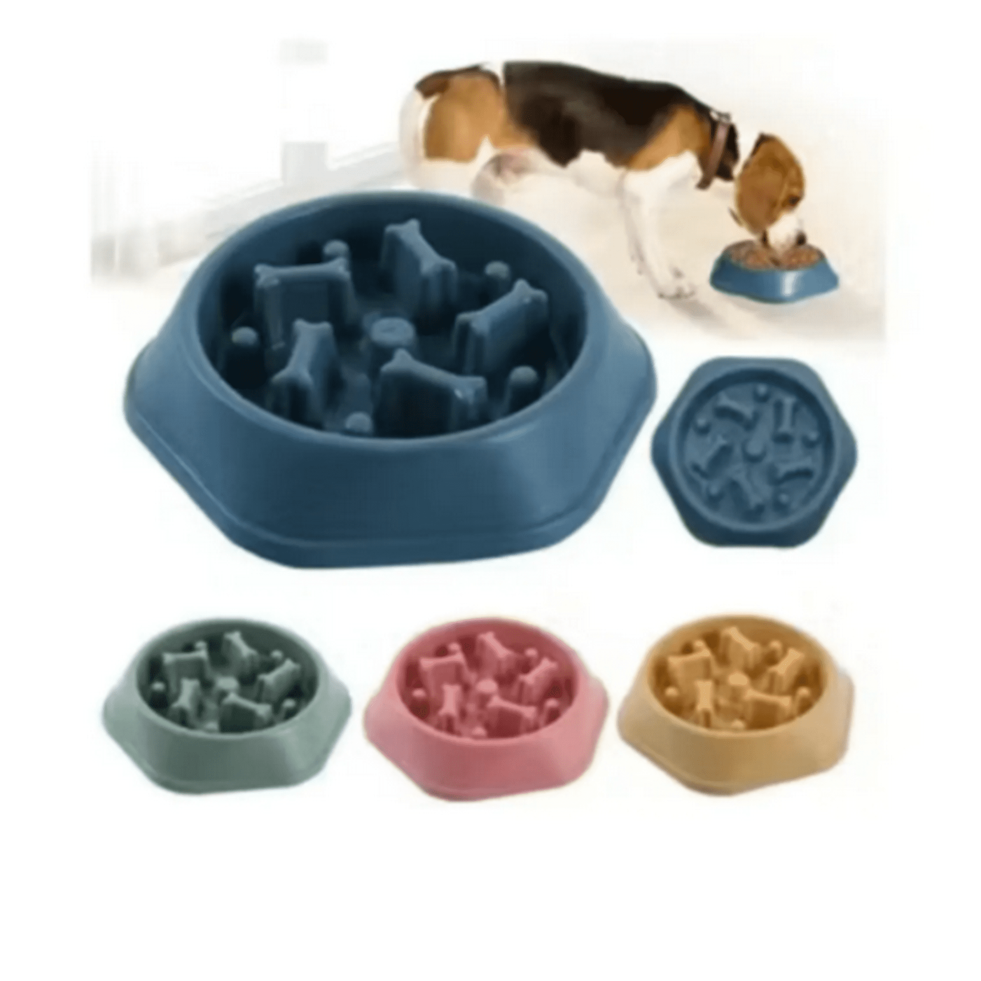 Genérico - Plato Anti Ansiedad Anti Stress Perros Mascotas