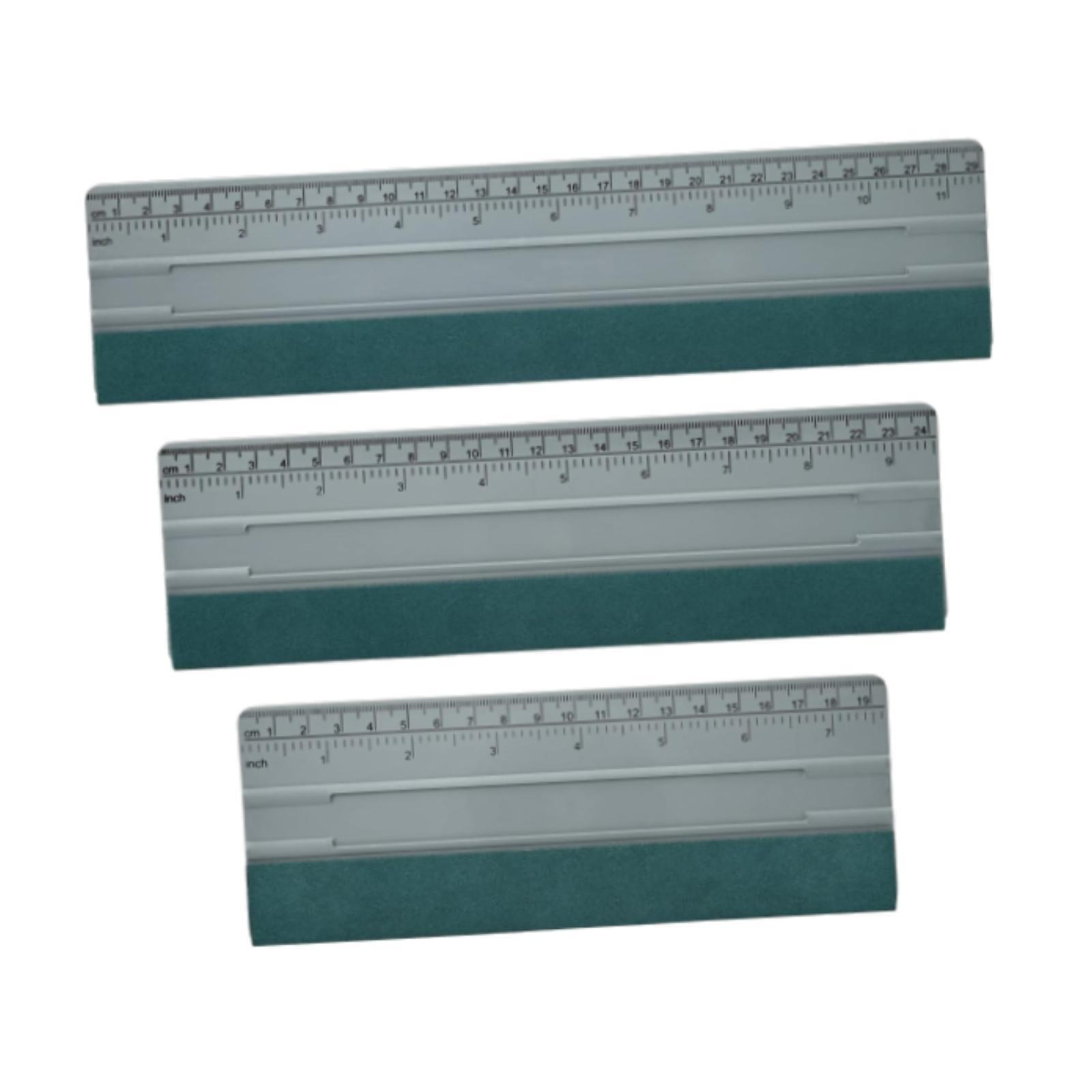 Magideal - 3 Escobillas De Goma Para Calcomanías De Vinilo Para Autos, Herramienta De Raspado Versátil Para La Aplicación De Láminas Para Letreros De Tinte De Ve Gris