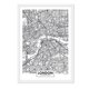 thumbnail image 1 of Cuadro Mapa Londres con Marco Blanco 50x40 CM, 1 of 1